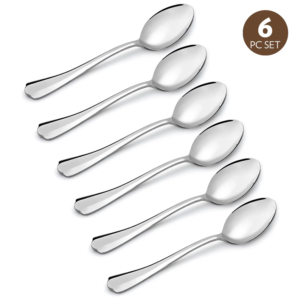 Borosil Eva Dinner Spoon, Set of 6-18 cm