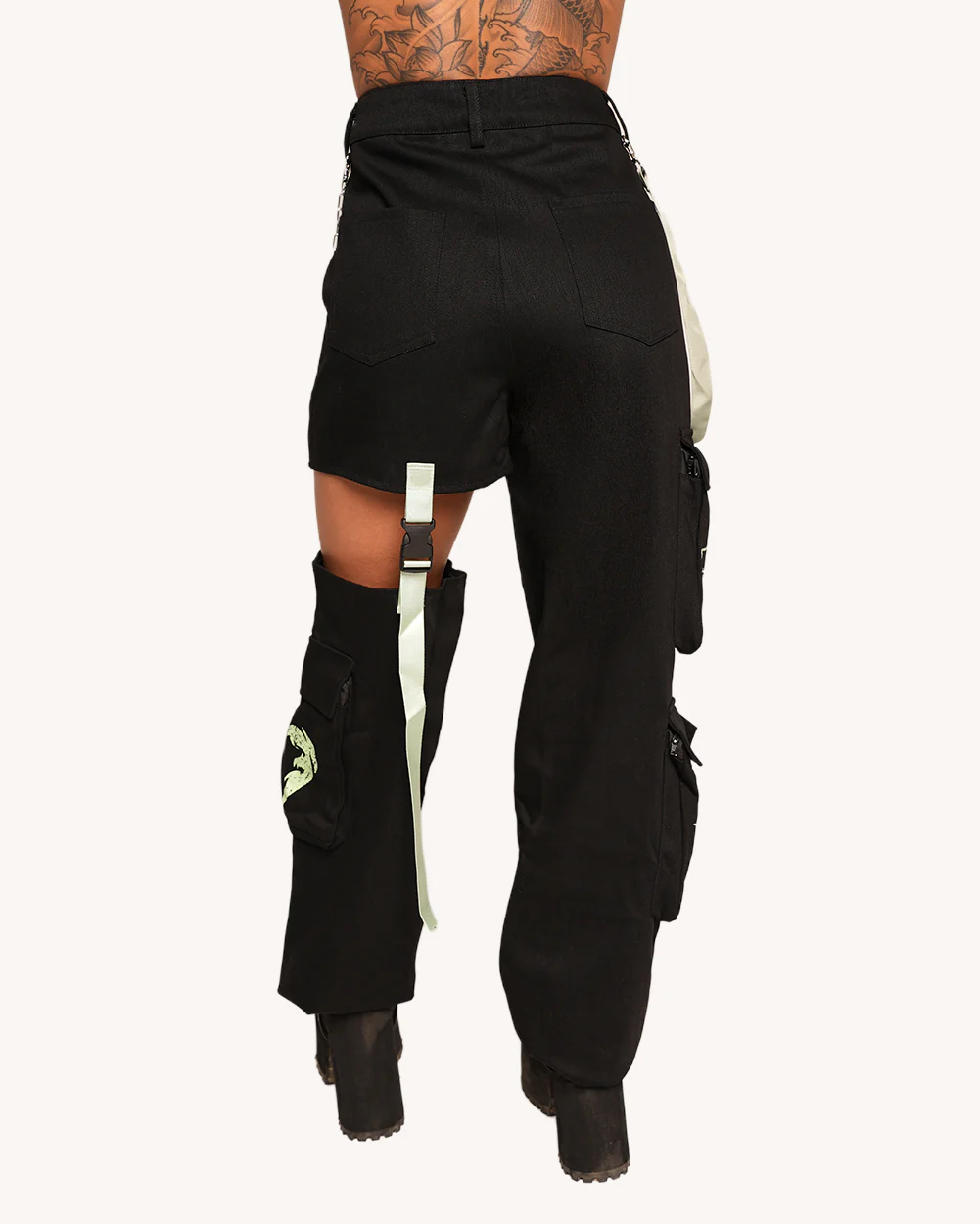 Sunflowerraver x iHR Get Bent Wide Leg Detachable Leg Pants
