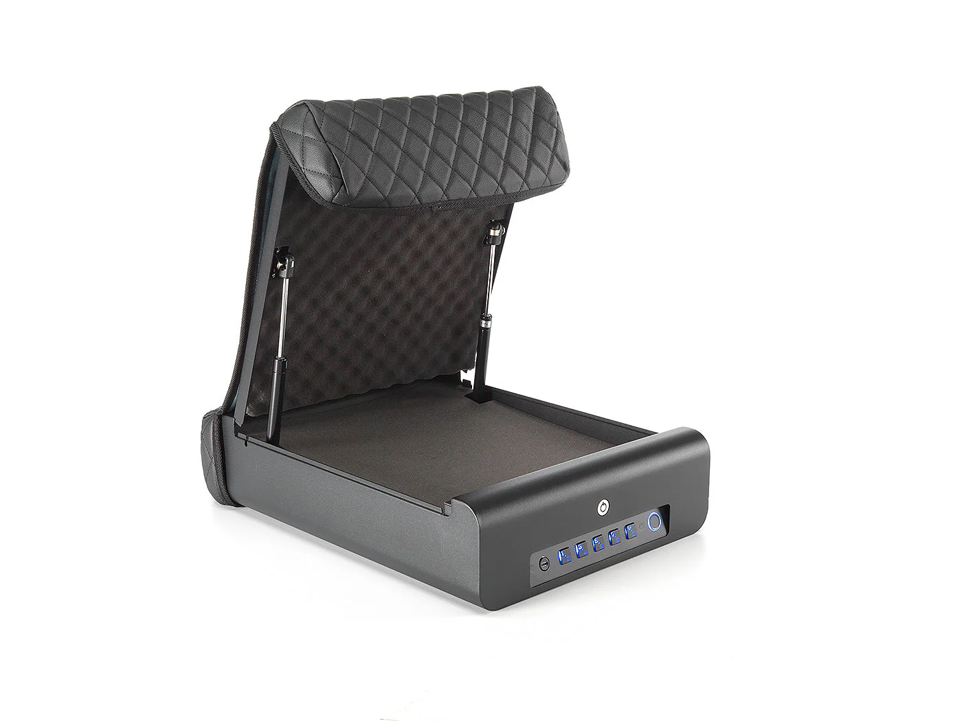 BoostedSafe Elite Biometric Vehicle Gun Safe – Fingerprint, Key & Digital Combo