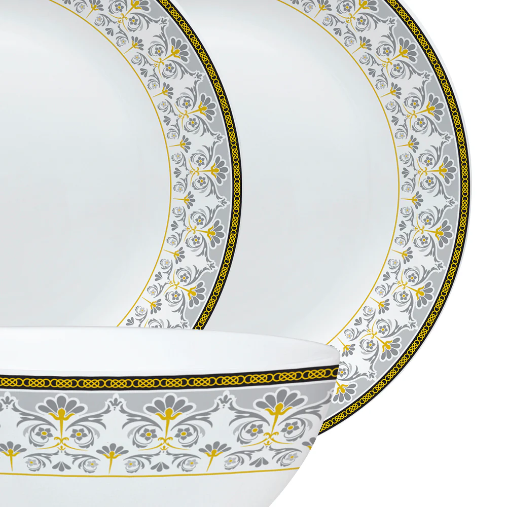 Larah by Borosil Vatika Dinner Set, 19 pc