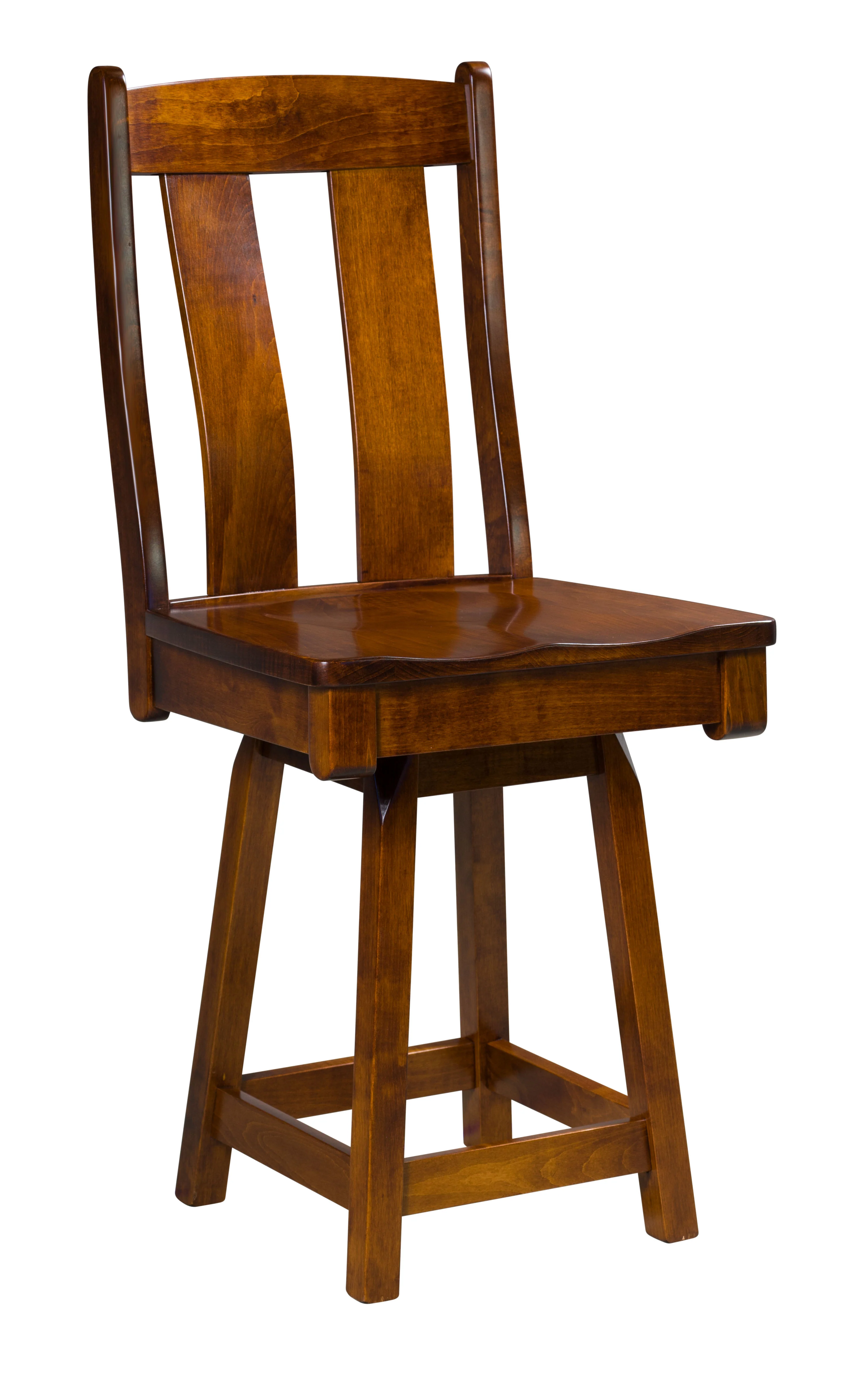 Amish Mansfield Swivel Bar Chair