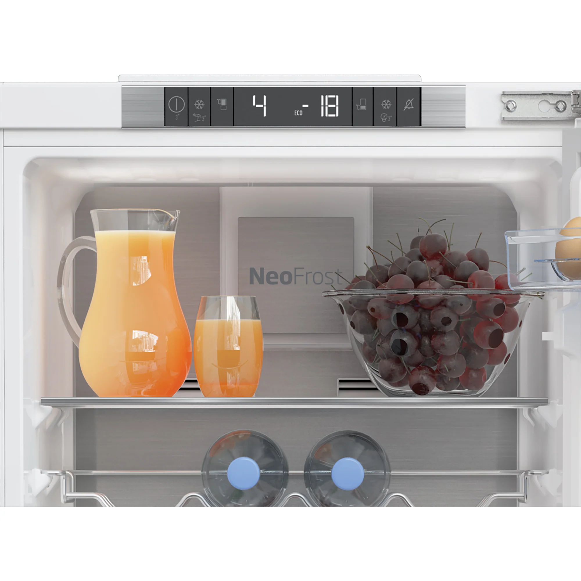 Beko 254L Integrated Combi Fridge White