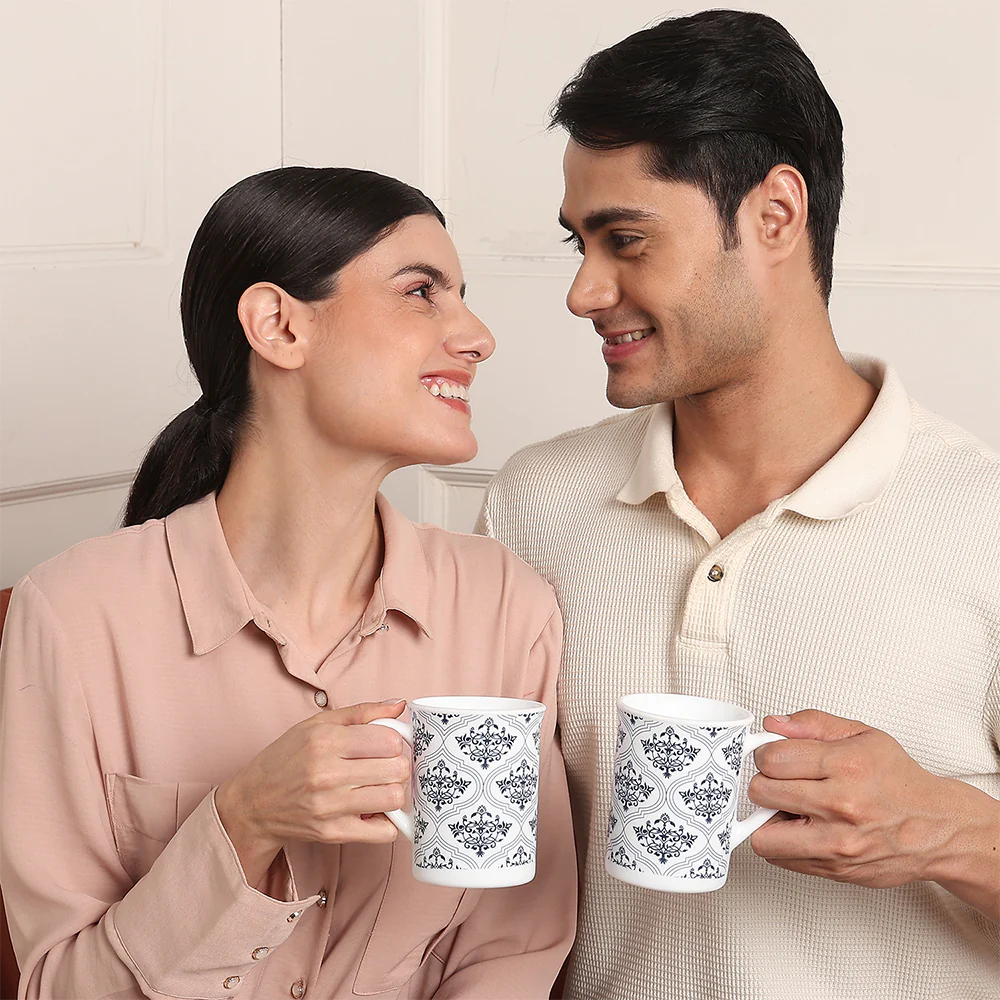 Larah by Borosil Sivas Blue Mug Set