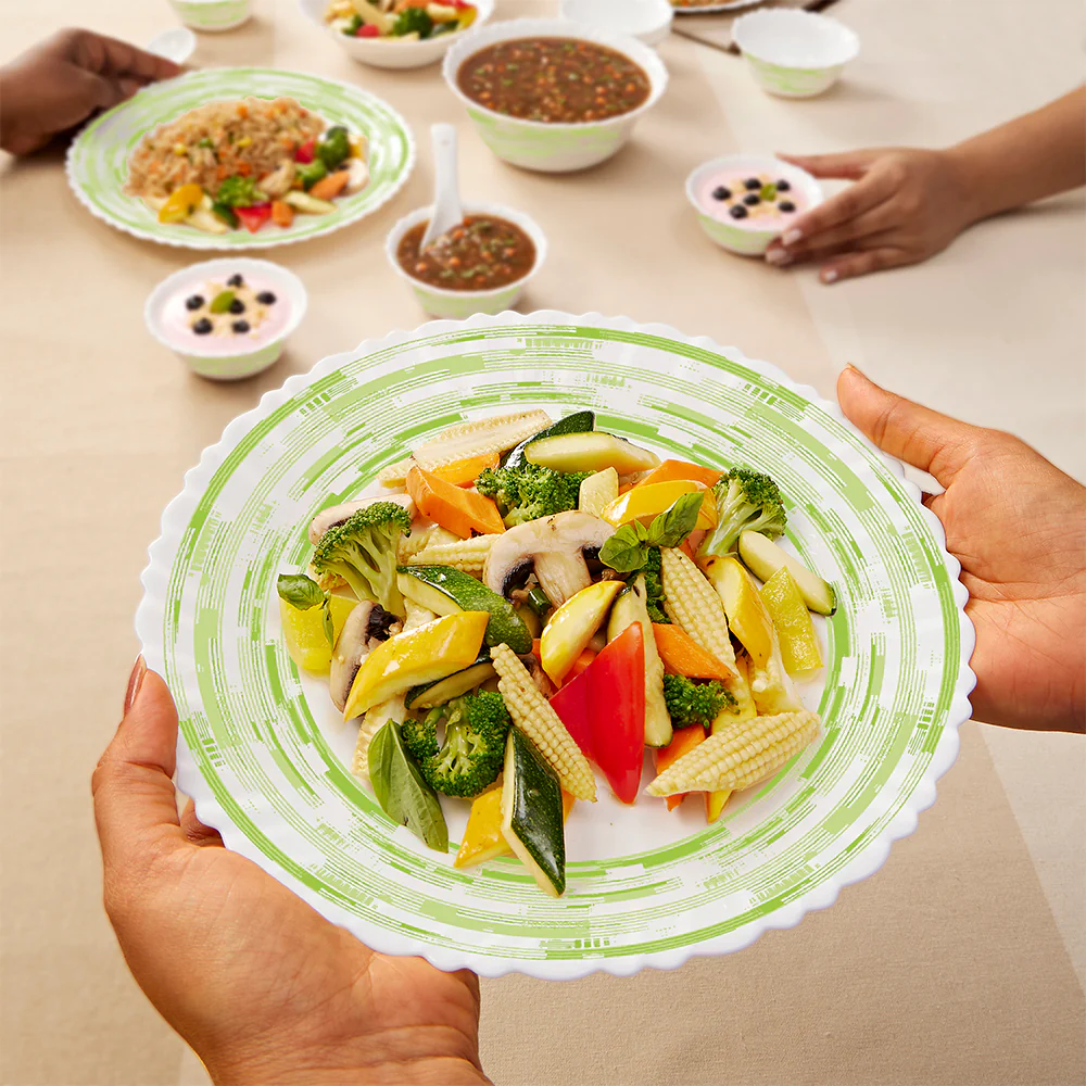 Larah by Borosil Aura 47 pc Dinner Set