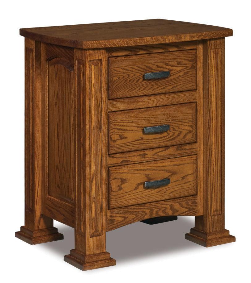 Amish Lexington Three Drawer Nightstand
