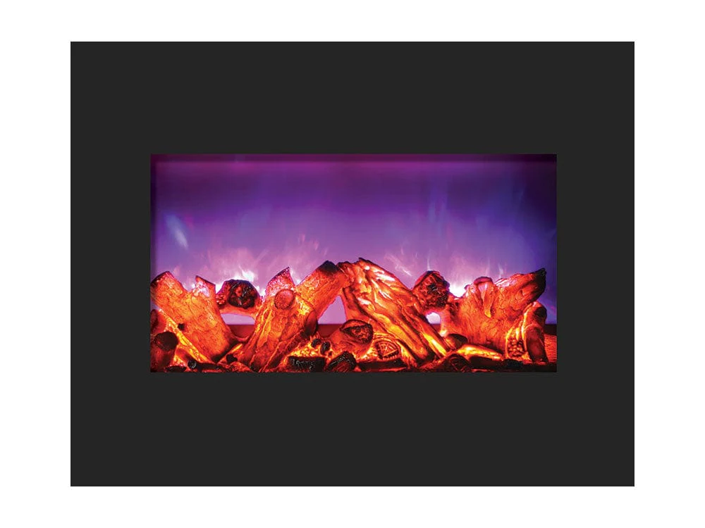 Amantii Zero Clearance Series 26-In Built-In Electric Fireplace - ZECL-26-2923