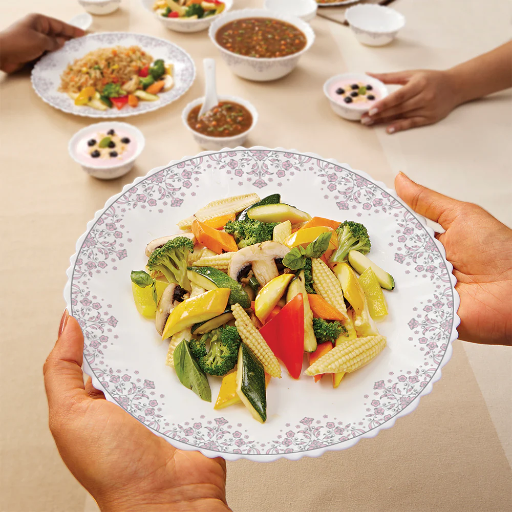 Larah by Borosil Lark Dinner Set, 12 pc