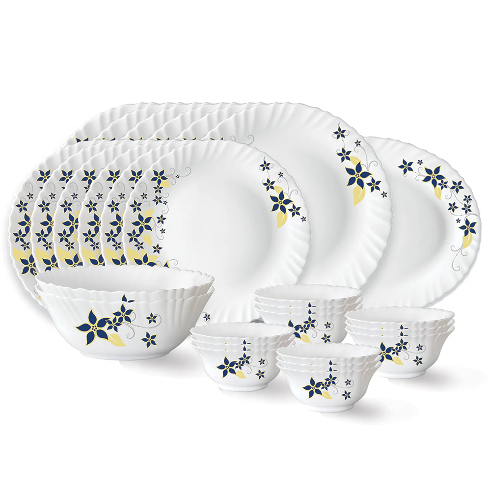 Larah by Borosil Viva Dinner Set, 27 pc