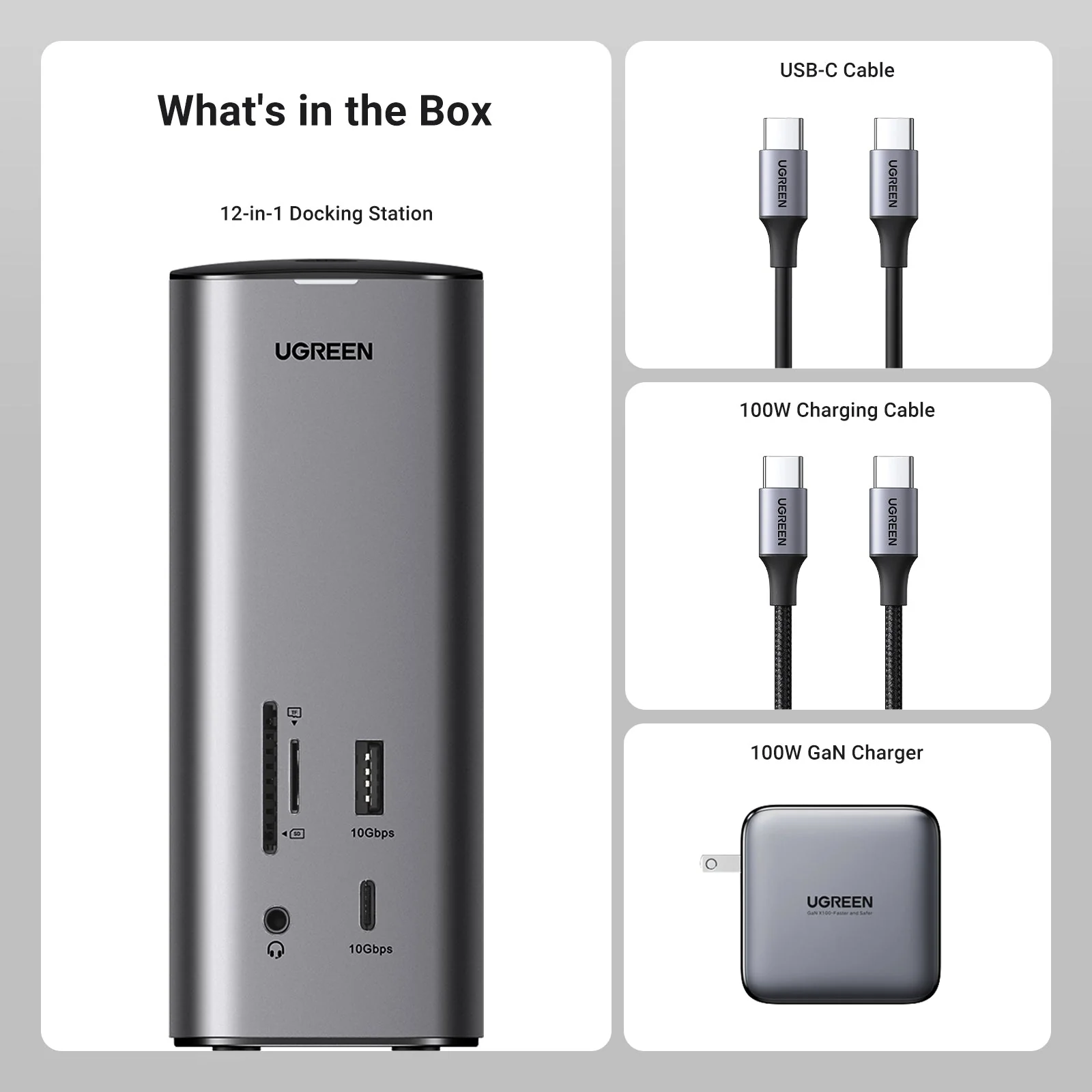 UGREEN Revodok Pro 312 12-in-1 4k HDMI Universal Docking Station