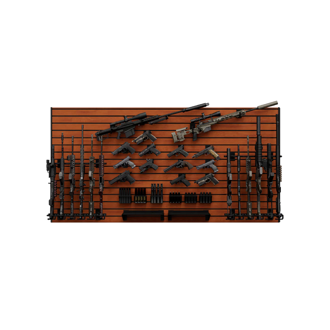 Hold up Displays Tactical Wall Display Package HD107