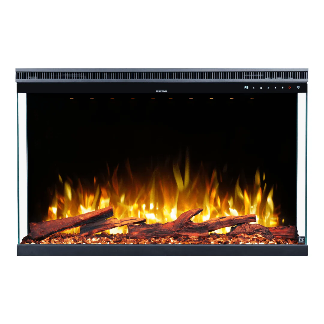 Sideline Forte Infinity Pro 40 Inch 3 Sided Recessed Smart Electric Fireplace 80064