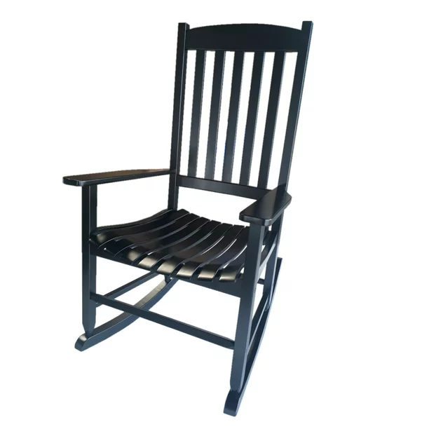 Outdoor Wood Porch Rocking Chair, Weather Resistant Finish
