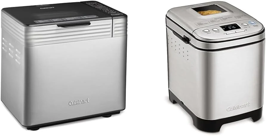 Bread Maker Machine, Compact and Automatic, Customizable Settings, Up to 2lb Loaves