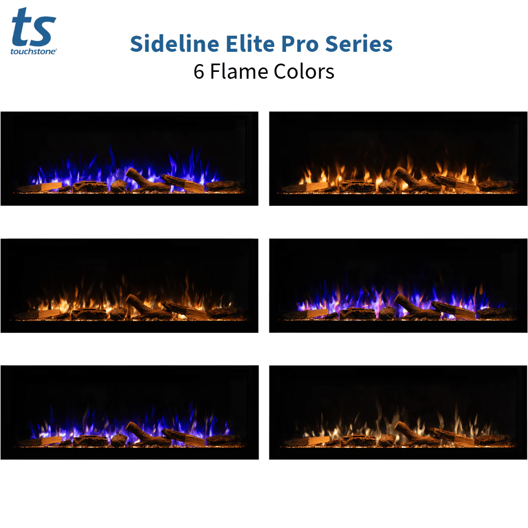 Sideline Elite Pro 50 Inch Smart Electric Fireplace with Encase Surround Mantel