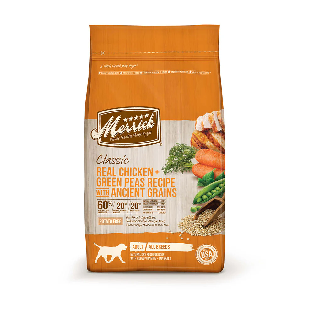 Merrick® Classic Real Chicken & Green Peas Recipe with Ancient Grains Dog Food 25 Lbs