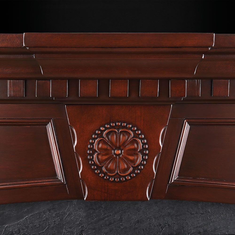 Harlow Electric Fireplace Mantel Package in Mahogany