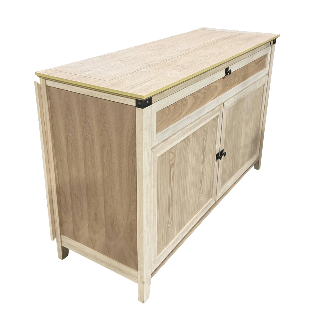 Showroom Unit - The Claymont Unfinished 70163 Smart TV Lift Cabinet for 65 Inch Flat screen TVs