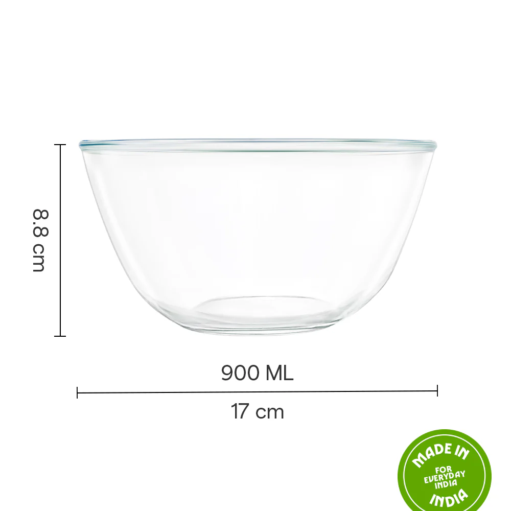 Borosil Mixing & Serving Bowl, 900ml