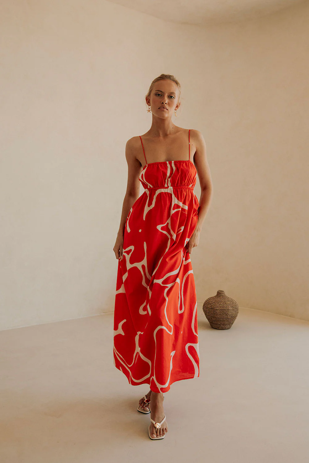 SAMPLE-Catie Dress - Evoke Red