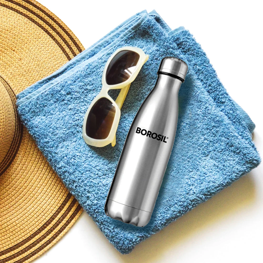 Borosil Bolt Double Wall Bottle-CP