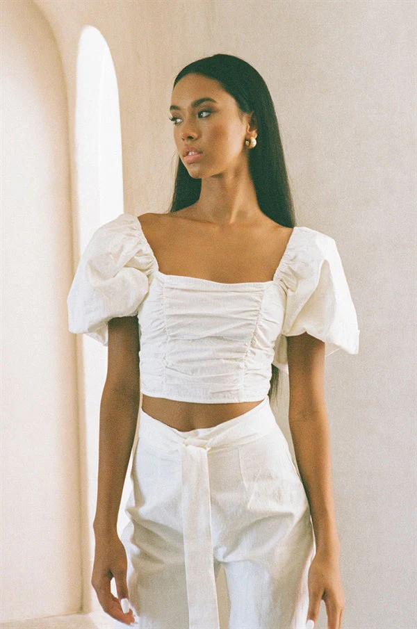 SAMPLE-Amari Pants - White