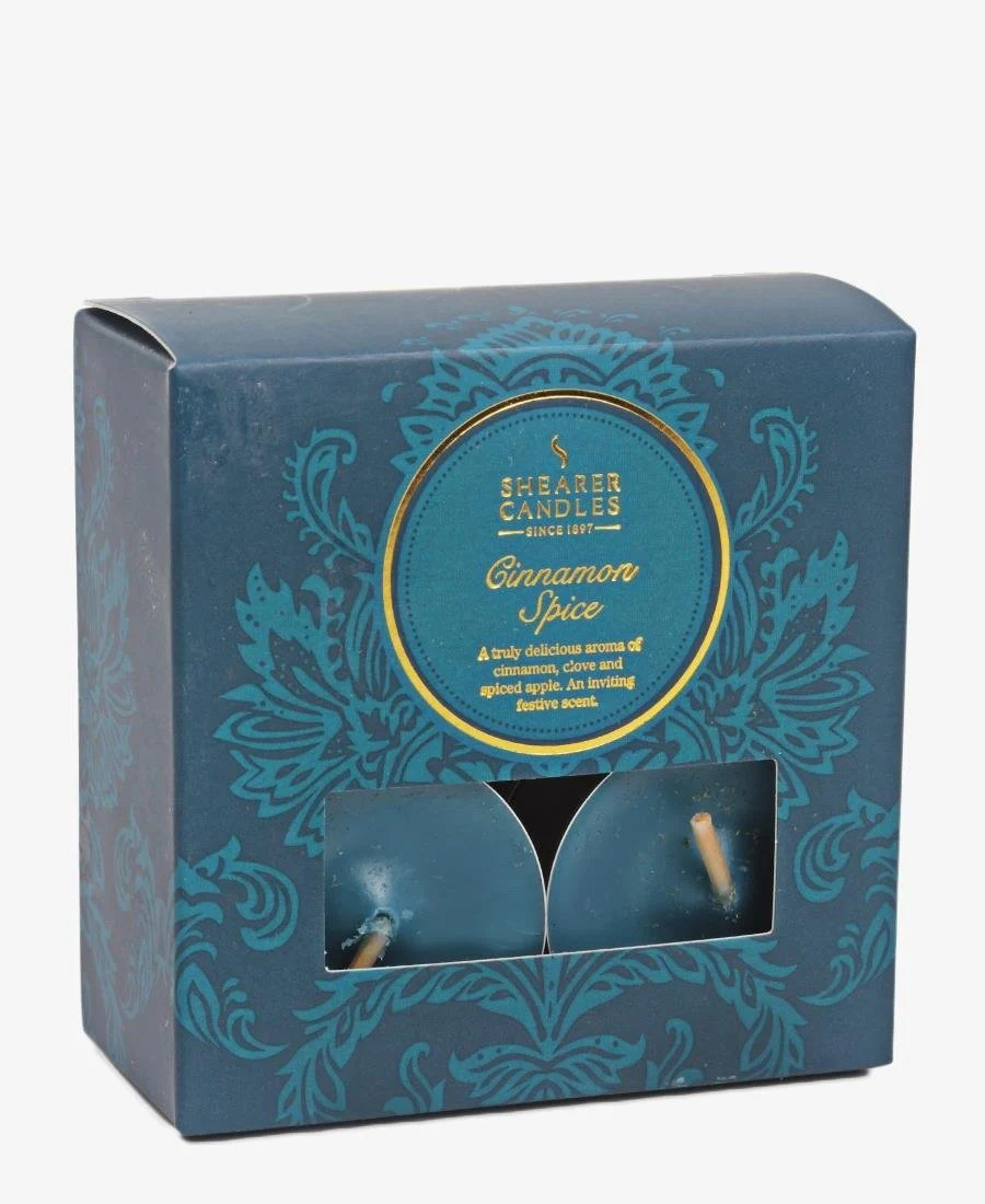 Cinnamon Spice Tea Lights - Teal