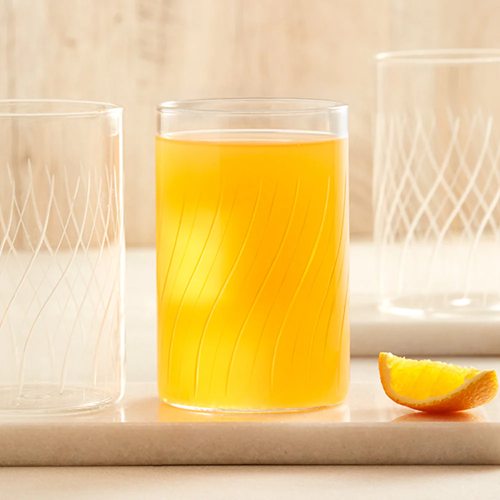 Borosil Cascade Glass, Set of 6, 350ml