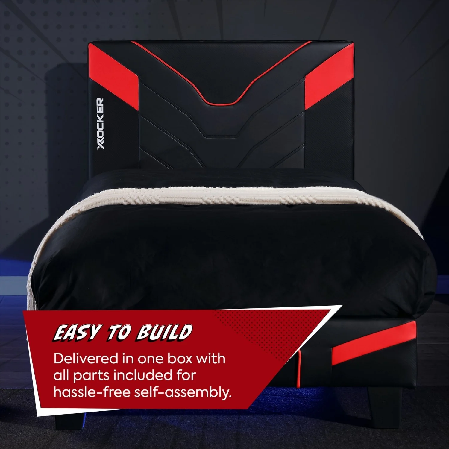 Cerberus MKII Gaming Bed in a Box - Carbon Red (3 Sizes)