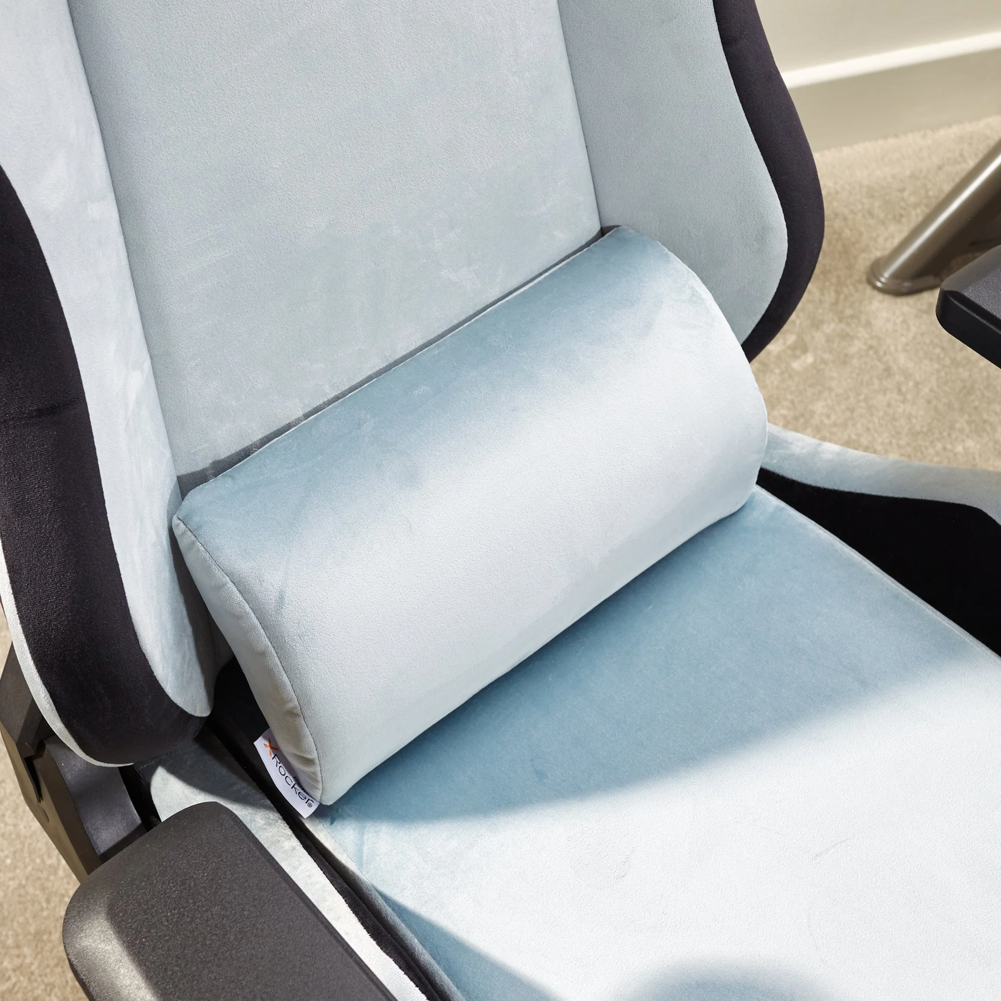 Messina Ergonomic PC Office Gaming Chair - Fabric Silver