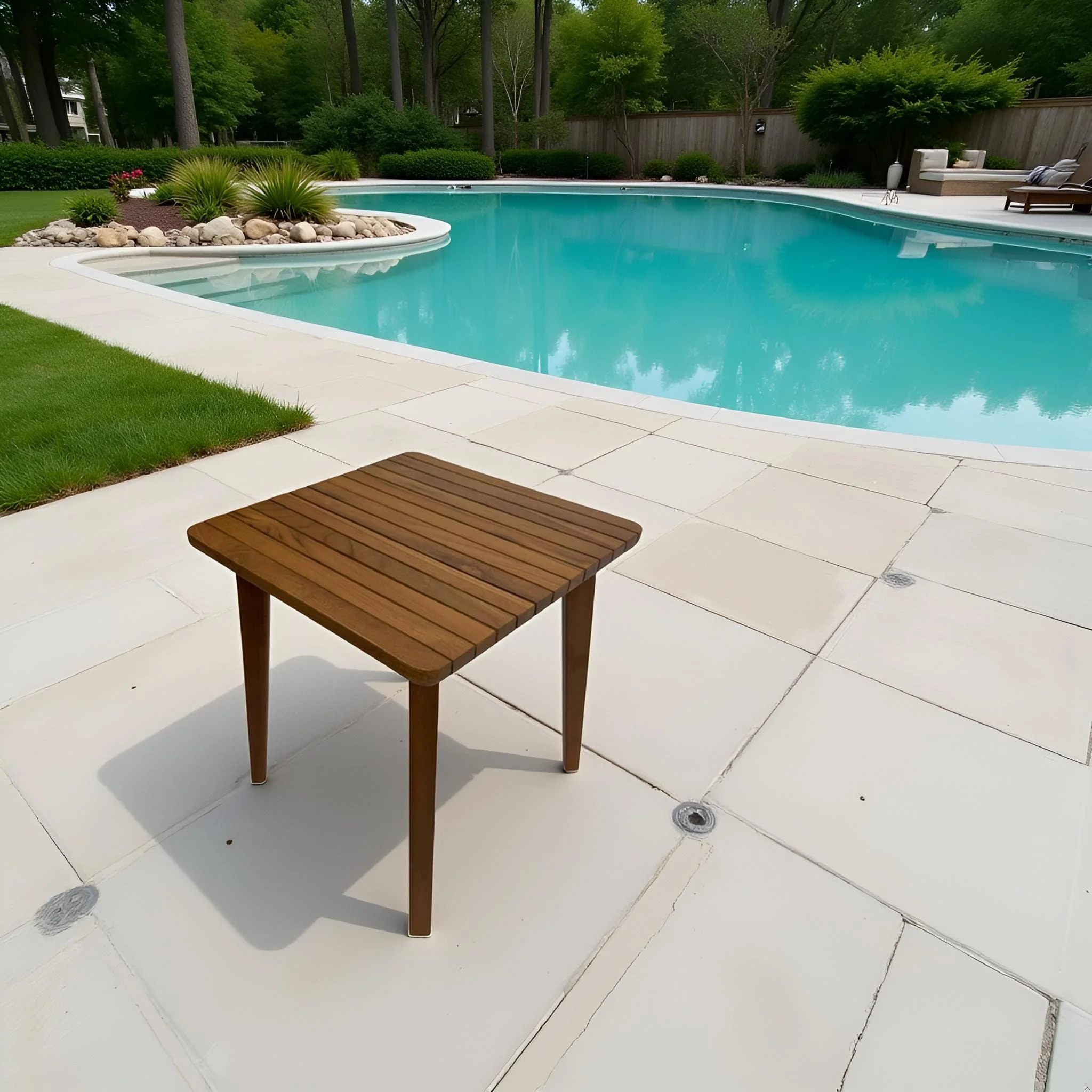 Calena Teak Outdoor Side Table