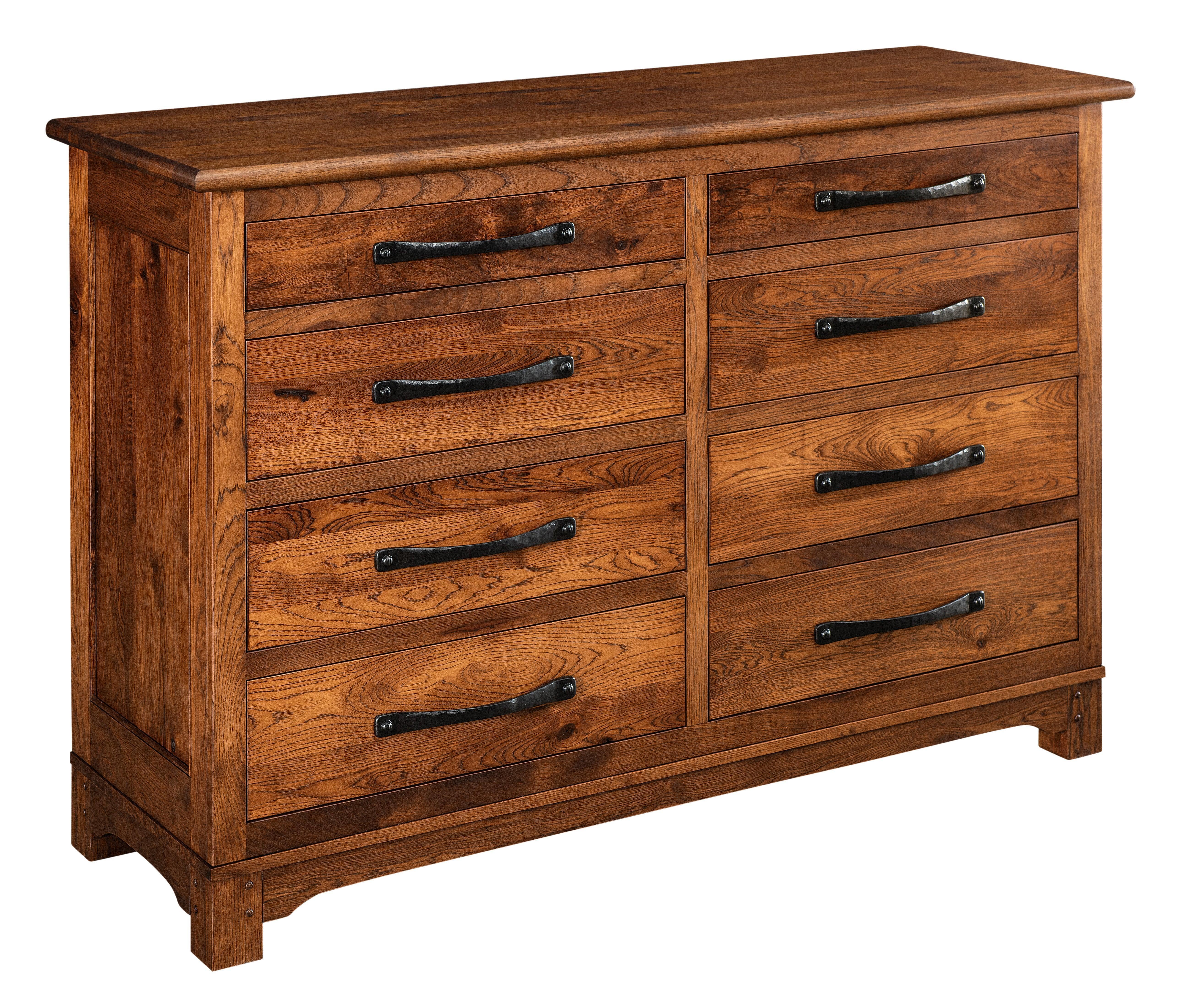 Amish Farmhouse Eight Drawer Dresser