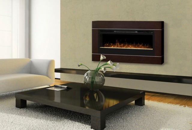Dimplex Cohesion Burnished Walnut Wall Fireplace Surround