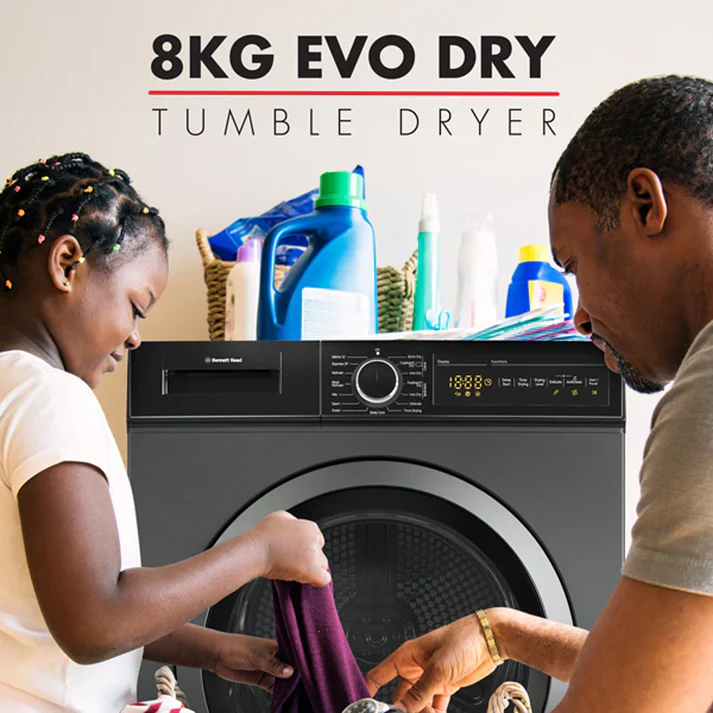 Bennet Read 8kg Evo Dry Tumble Dryer Dark Grey