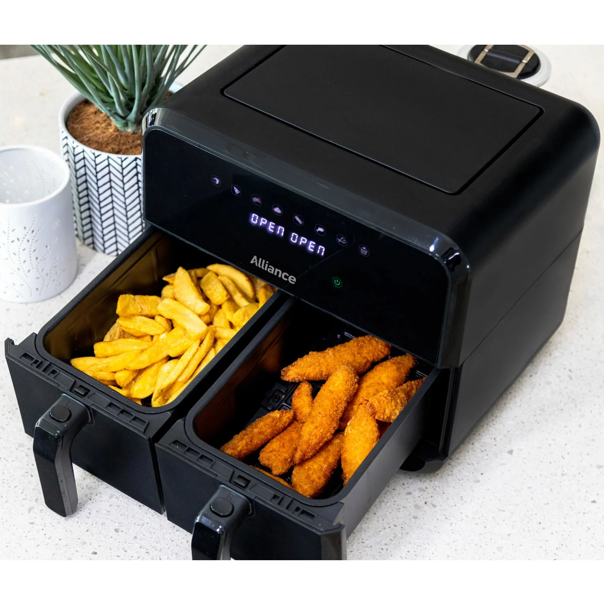 Alliance 8L Digital Dual Basket Air Fryer - Black