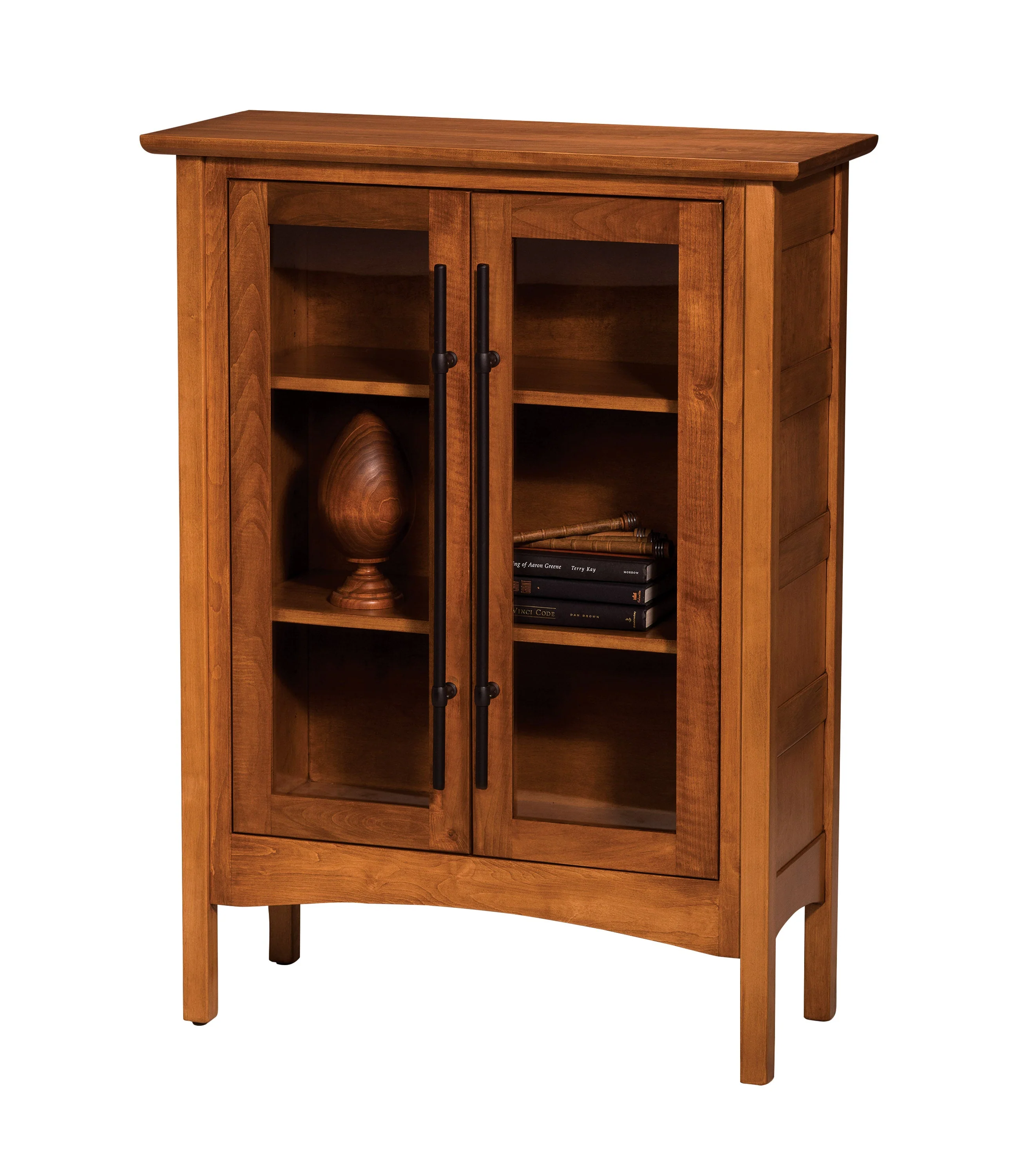 Amish Iron Forge Two Doors Cabinet