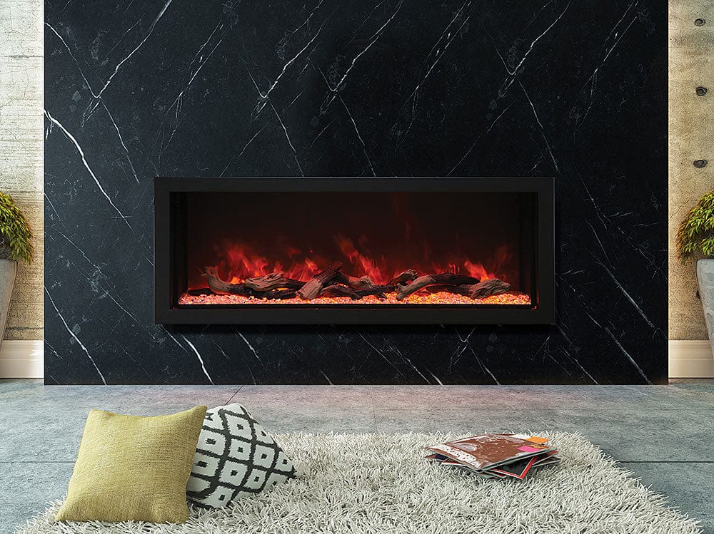 Amantii Panorama Series Indoor/Outdoor 60-In Deep XT Built-In Electric Fireplace