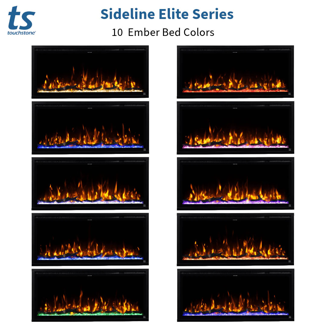 Sideline Elite 42 Inch Recessed Smart Electric Fireplace 80042