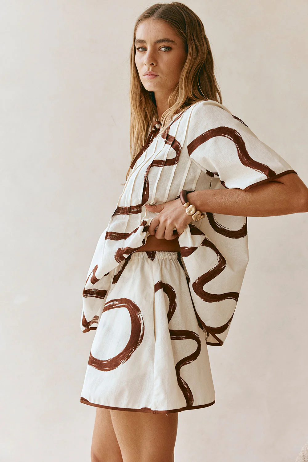 Rayne Skirt - Marbled Mocha