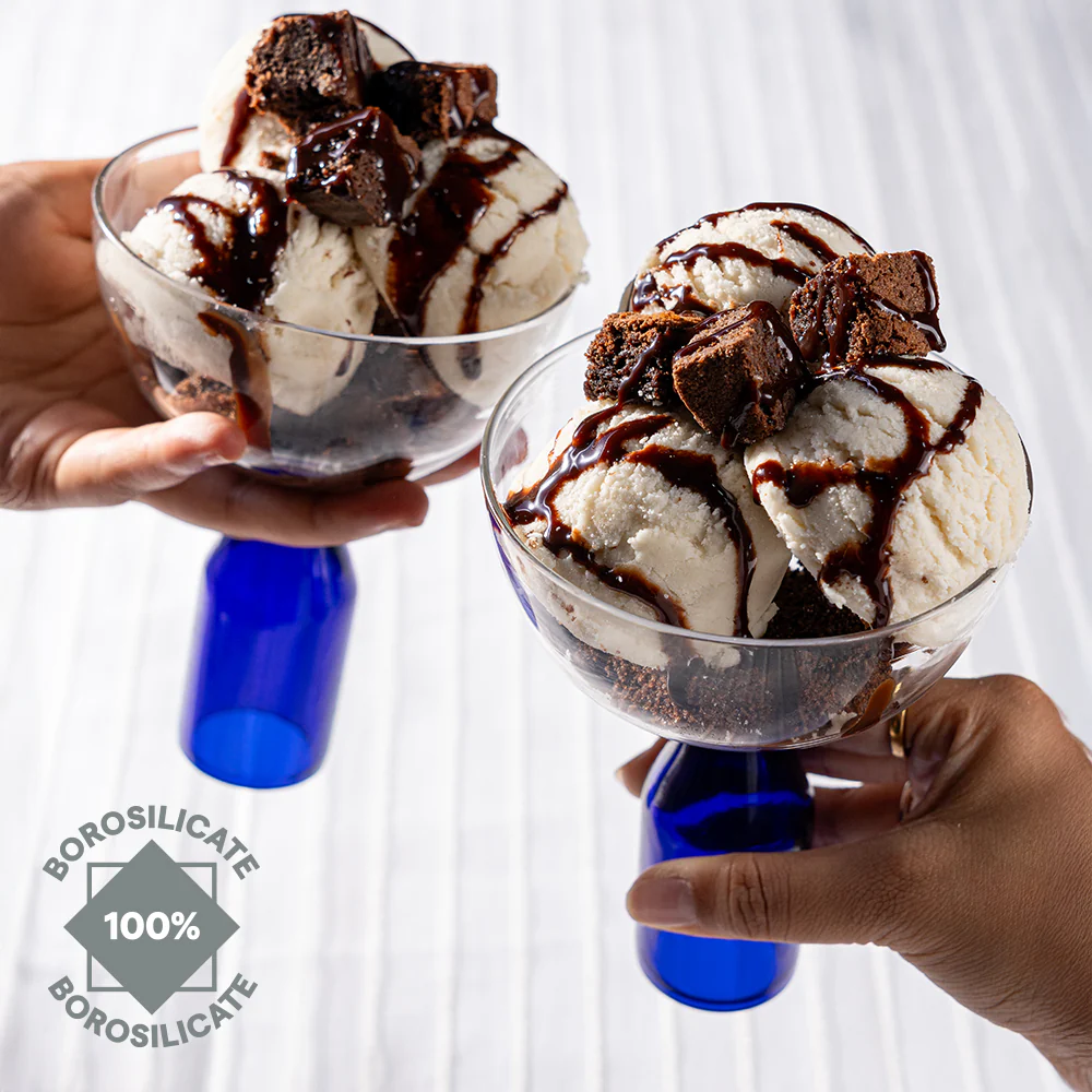 Kairo Ice Cream Bowls, Frost - Set of 2