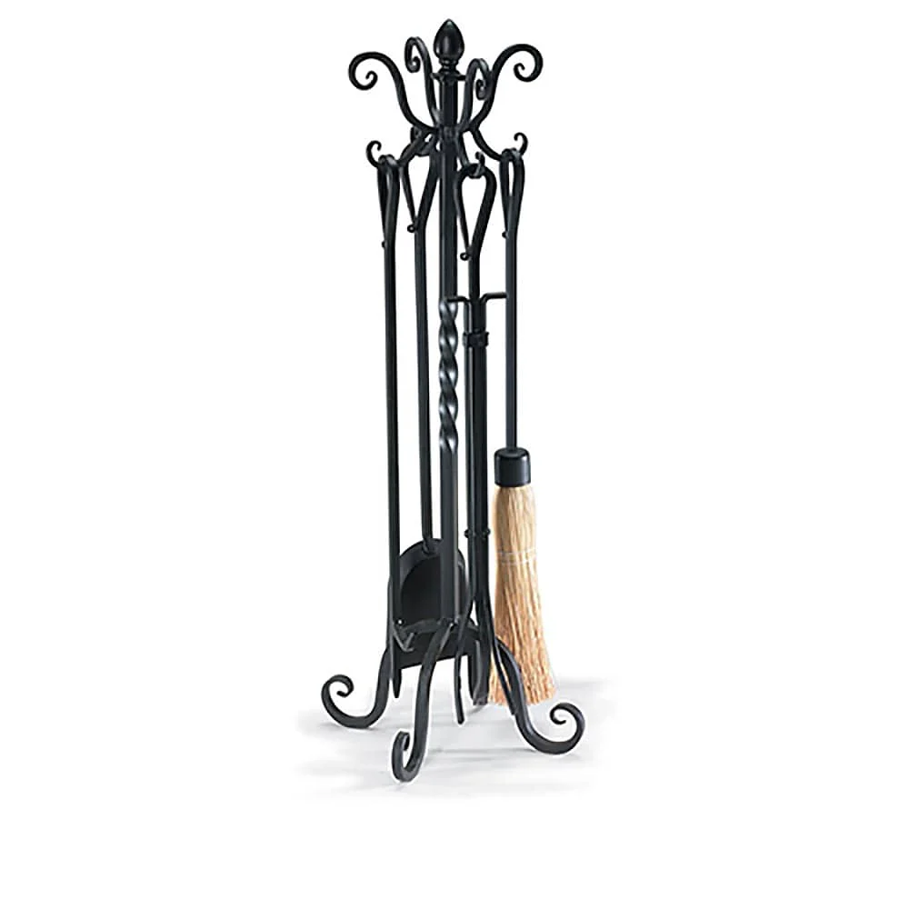 Victorian Fireplace Tool Set, Black