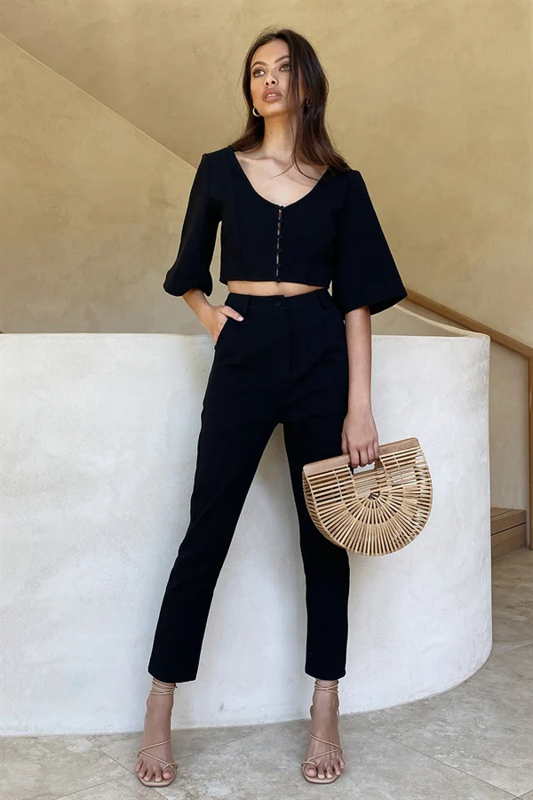 SAMPLE-Keely Pants - Black