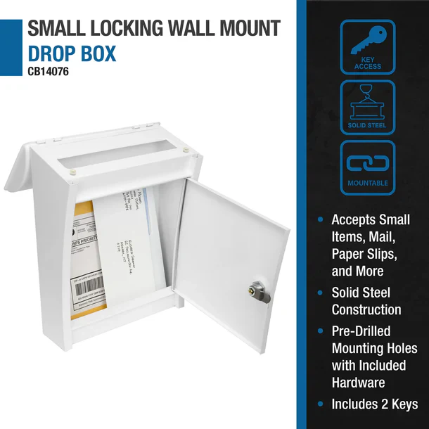 Barska CB14076 Wall-Mount Mail Dropbox with Flap