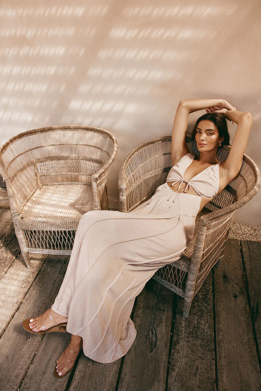 SAMPLE-Eliska Dress - Stone