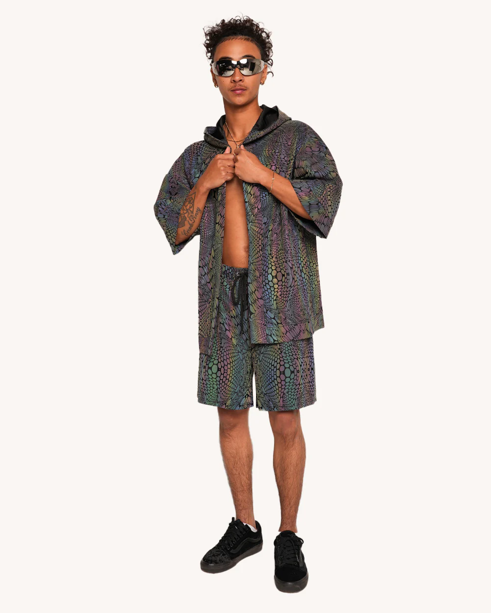 Viper Vision Rainbow Reflective Hooded Robe