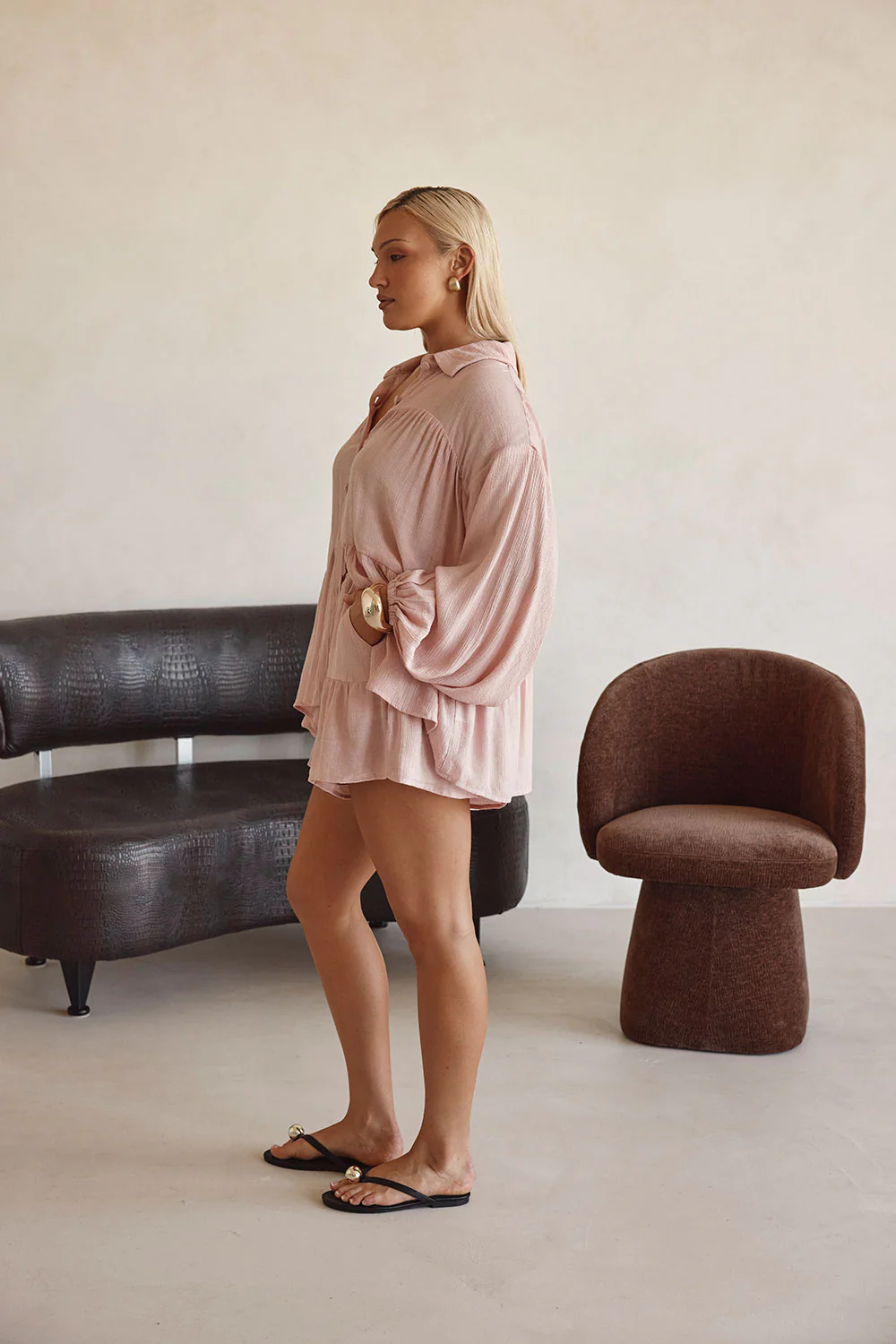 SAMPLE-Huxley Top - Blush