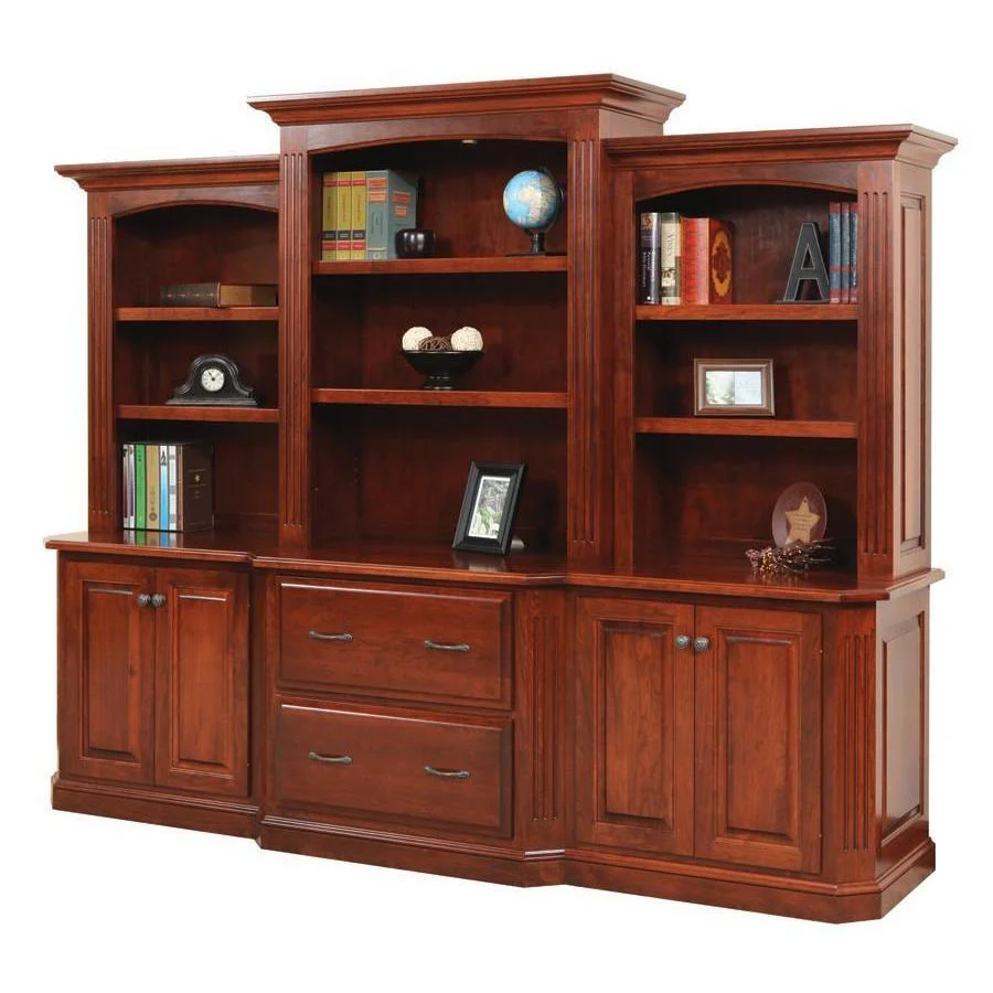 Amish Buckingham Three Piece Hutch