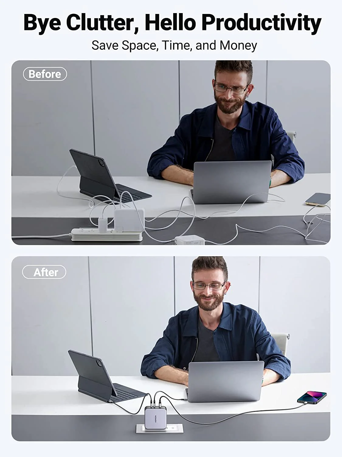 UGREEN Nexode 140W 3-Port Charger