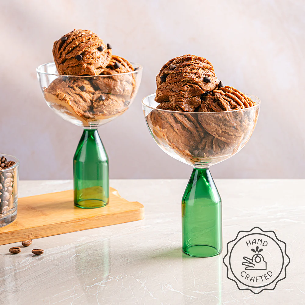 Kairo Ice Cream Bowls, Fern - Set of 2