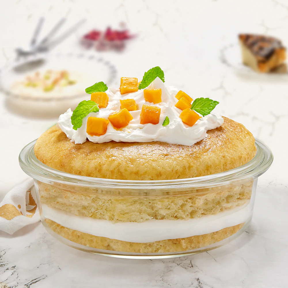 Borosil Round Cake Dish, 1.4L