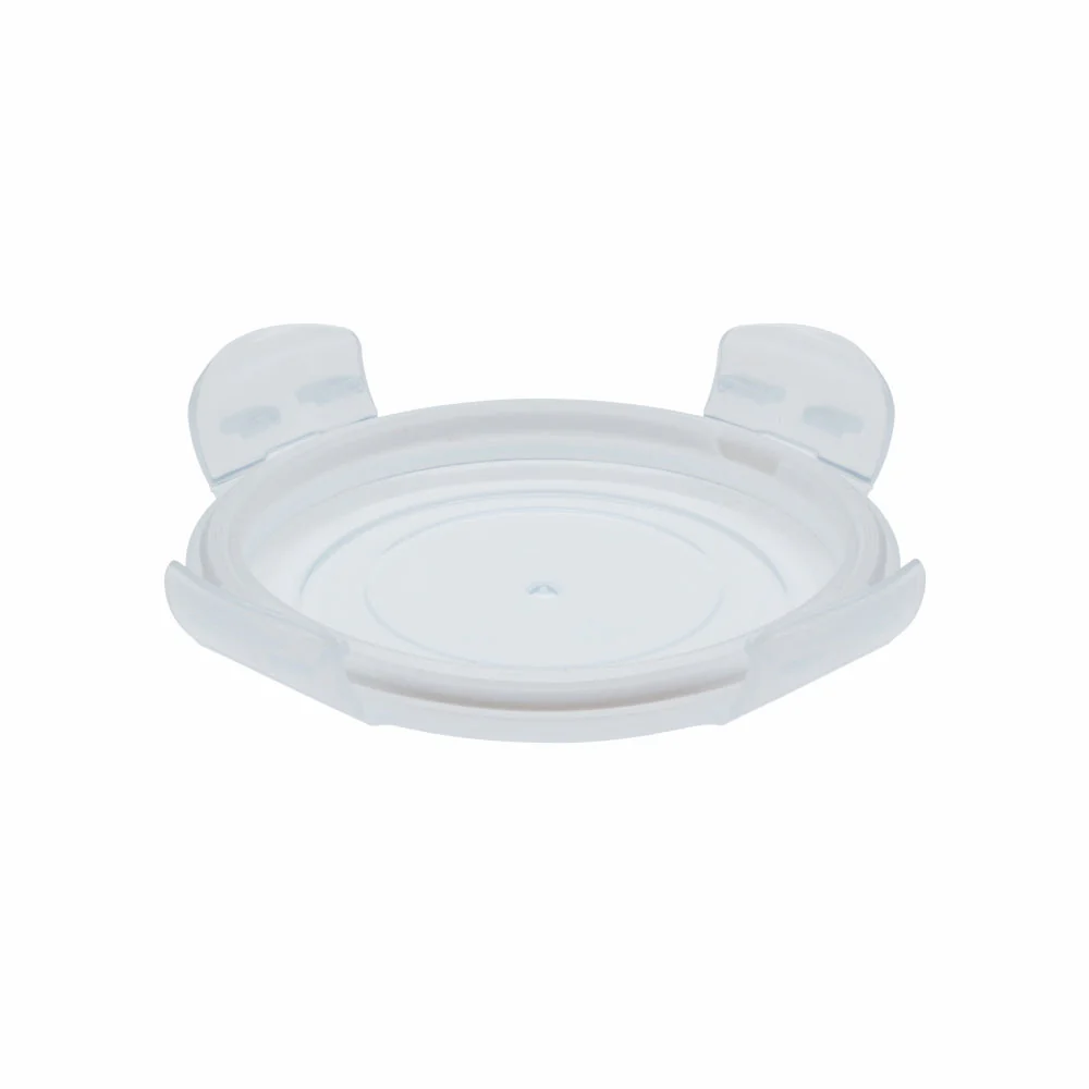 Borosil Round 240 ml Lid w Gasket, Set of 2